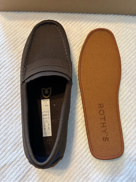 Rothy\'s Men\'s Brown Herringbone Loafers